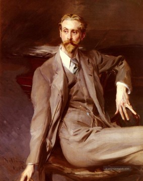  Kunst Malerei - Porträt des Künstlers Lawrence Alexander Harrison Genre Giovanni Boldini
